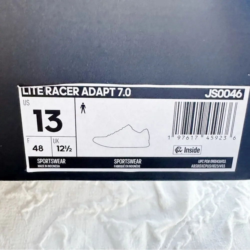 Adidas LITE RACER ADAPT 7.0 SHOES Men’s Size 13 New